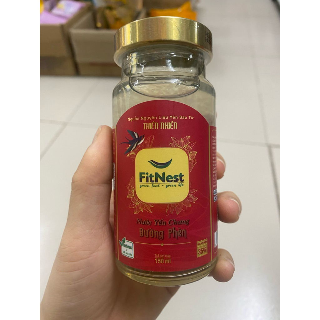 Nước Yến Chưng Đường Phèn FitNest 150ml date 2027