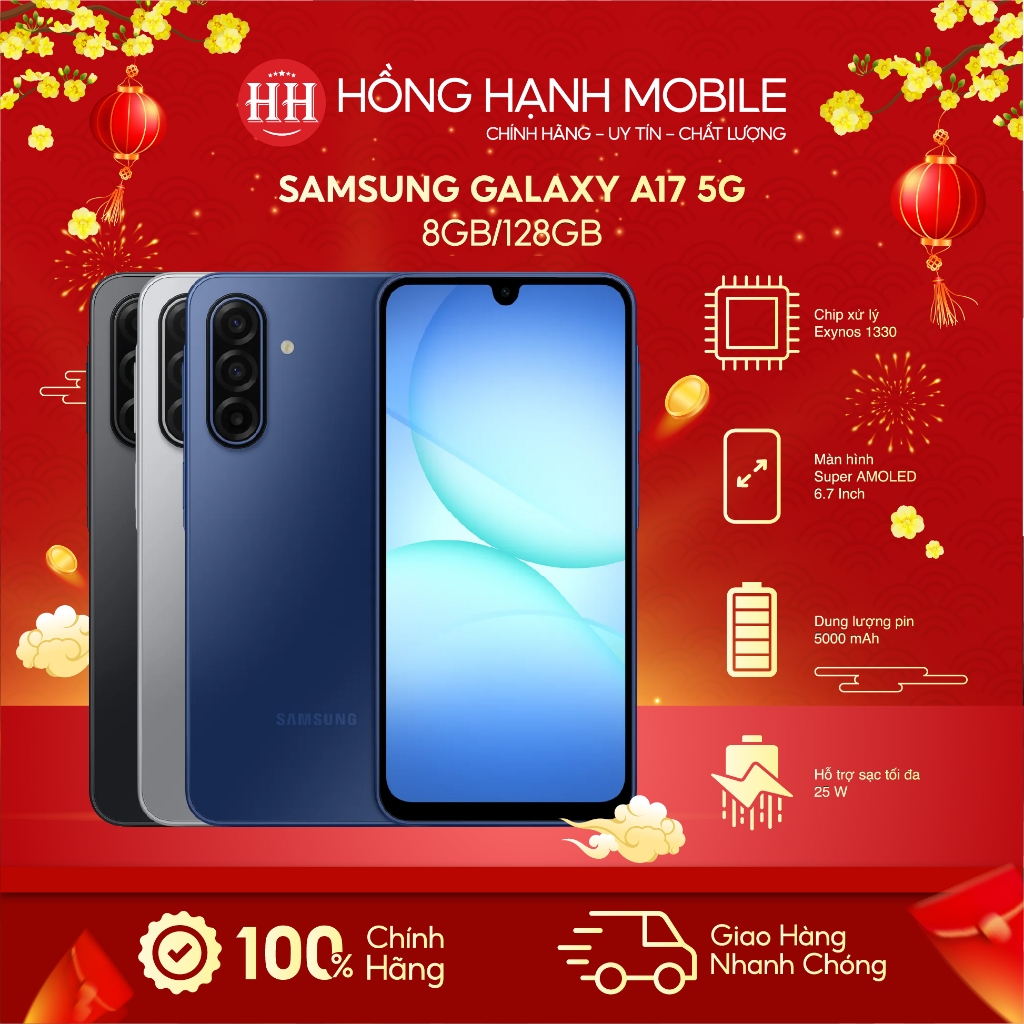 Điện Thoại Samsung Galaxy A17 5G 8GB/128GB - Hàng Chính Hãng