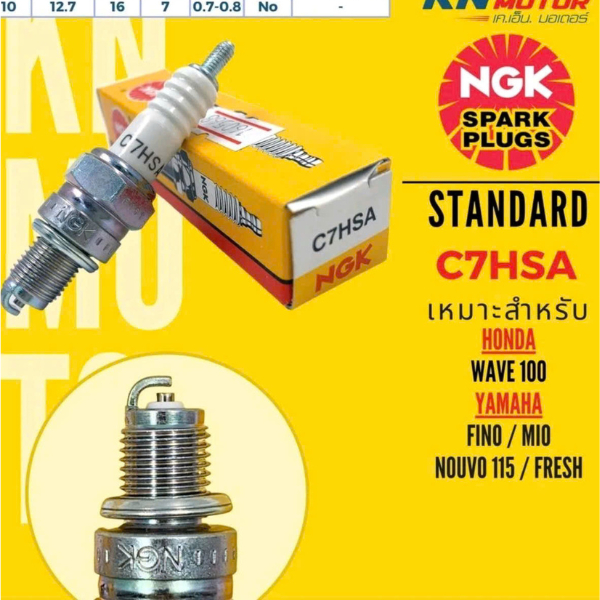 Bugi NGK Wave 110 C7HSA rin chính hiệu