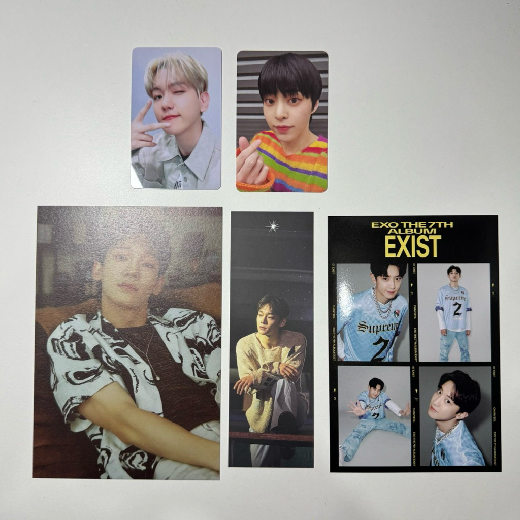 [EXO] Card POB ALBUM EXIST BAEKHYUN CHANYEOL XIUMIN CHEN