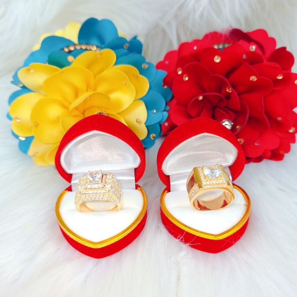 Nhẫn Nam Đồng Đỏ Mẫu Đế Vương Màu Vàng 750