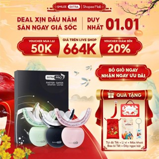   GIÁ 654K TẠI LIVE SHOP  Bộ Kit Trắng răng Smilee Extra - Phiên bản nâng cấp làm trắng răng nhanh tại nhà an toàn 