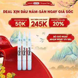   GIÁ 265K TẠI LIVE SHOP  Bộ 3 bút gel làm trắng răng Smilee dùng cho bộ kit trắng răng Smilee Extra và Smilee Max 