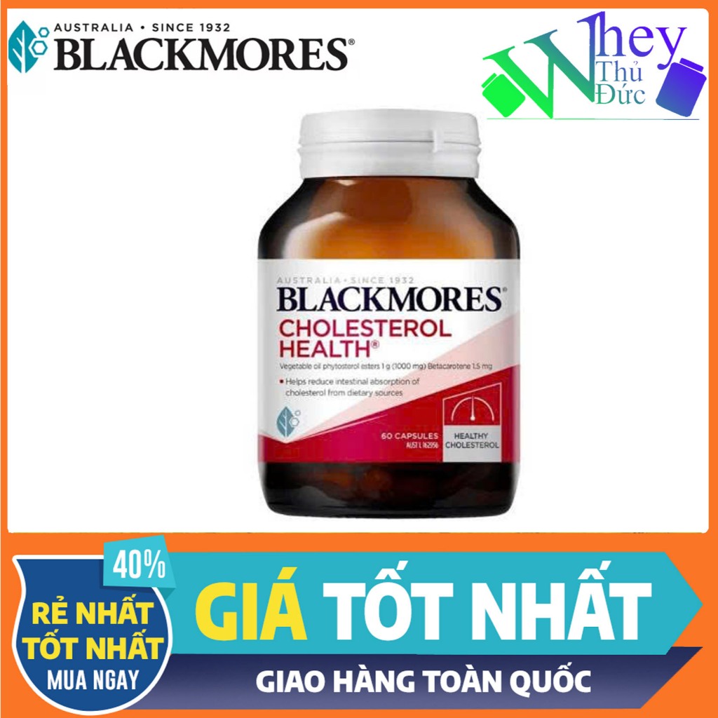 Viên Uống Hỗ Trợ Giảm Cholesterol Blackmores Cholesterol Health 60 Viên