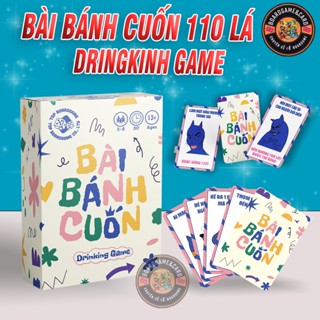 Bộ Bài Bánh Cuốn - 110 Lá Vui Không Lối Thoát, Trò Chơi Siêu Nghệ & Lầy Lội Cho 2-10 Người