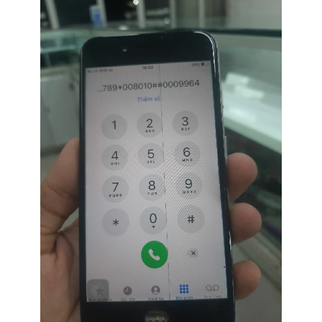 Màn hình 7g zin cũ bị liệt cảm ứng,kẻ sọc dùng test máy