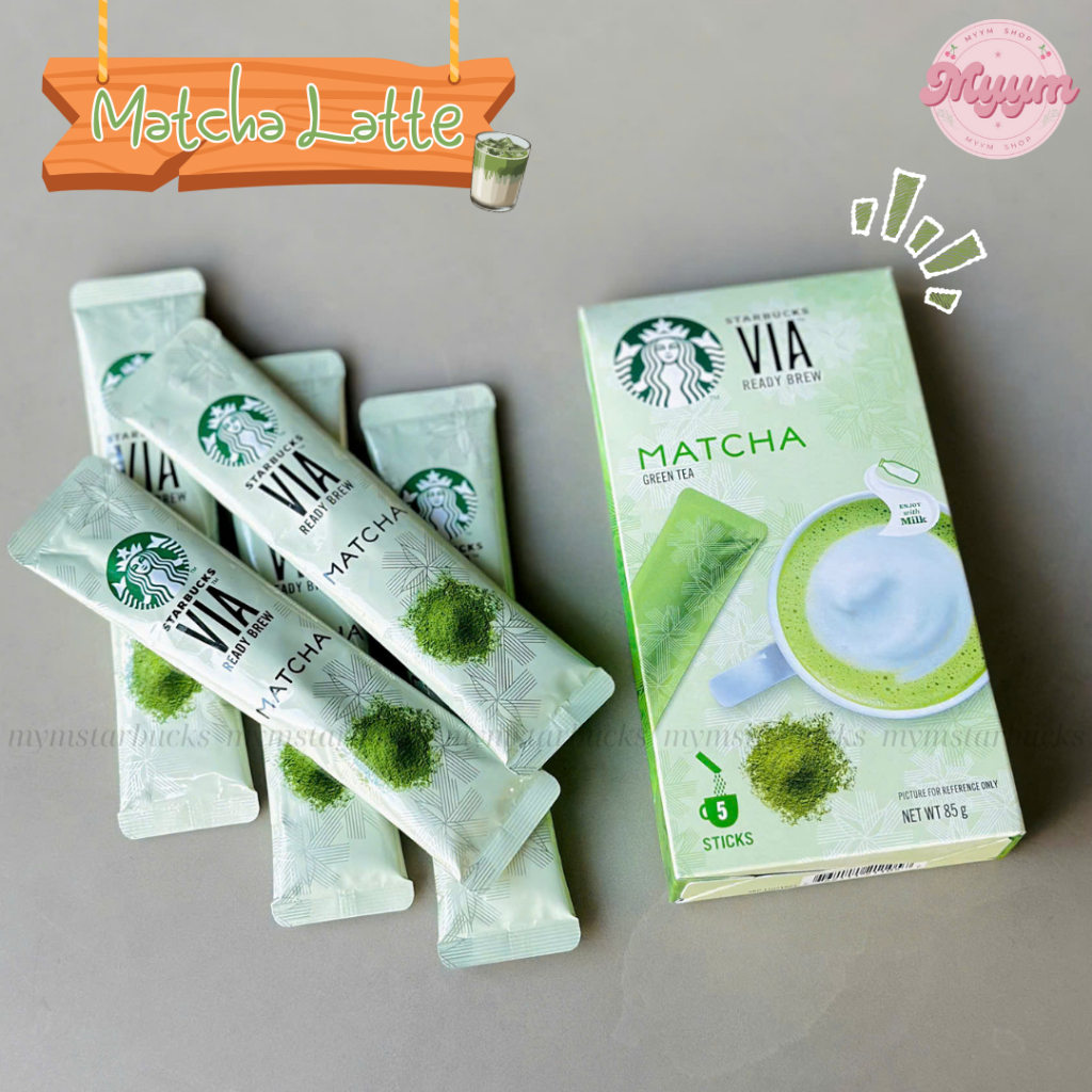 [𝐀𝐮𝐭𝐡𝐞𝐧𝐭𝐢𝐜] HỘP STARBUCKS VIA MATCHA LATTE TEA 🍵🍃