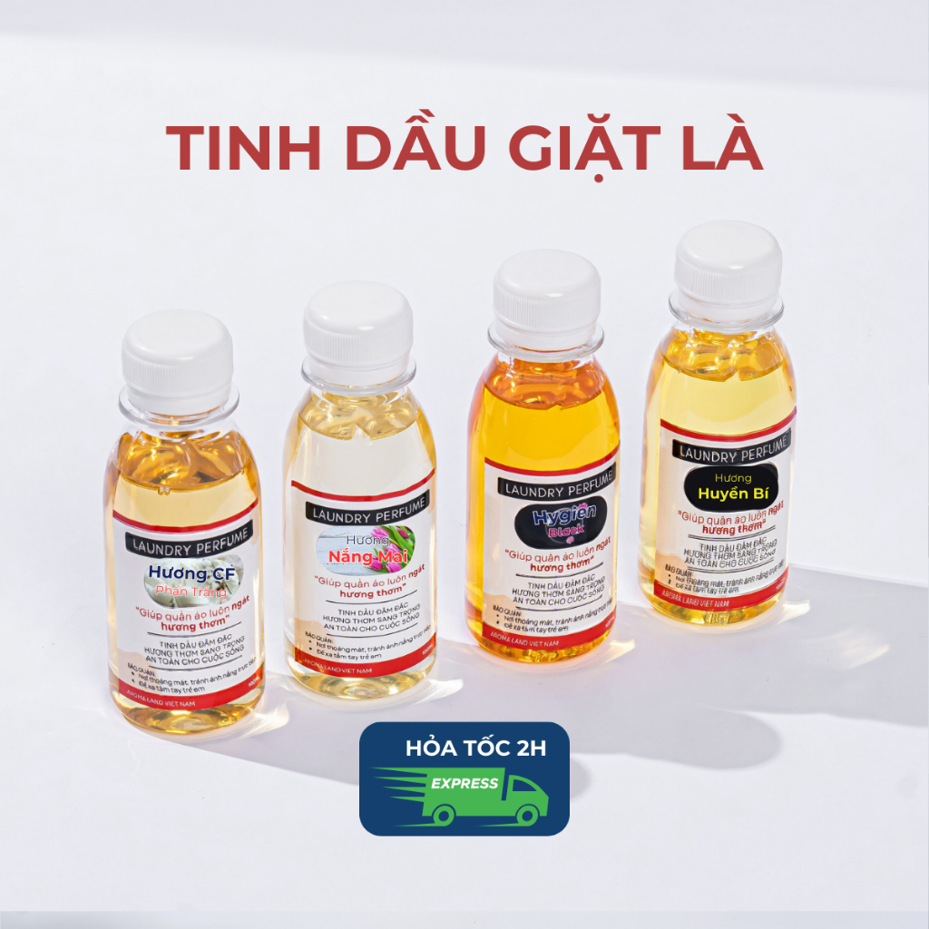[12 Mùi hương] Tinh dầu Giặt Sấy, Tinh dầu thơm quần áo AromaLand - Nhập Khẩu Châu Âu 100%