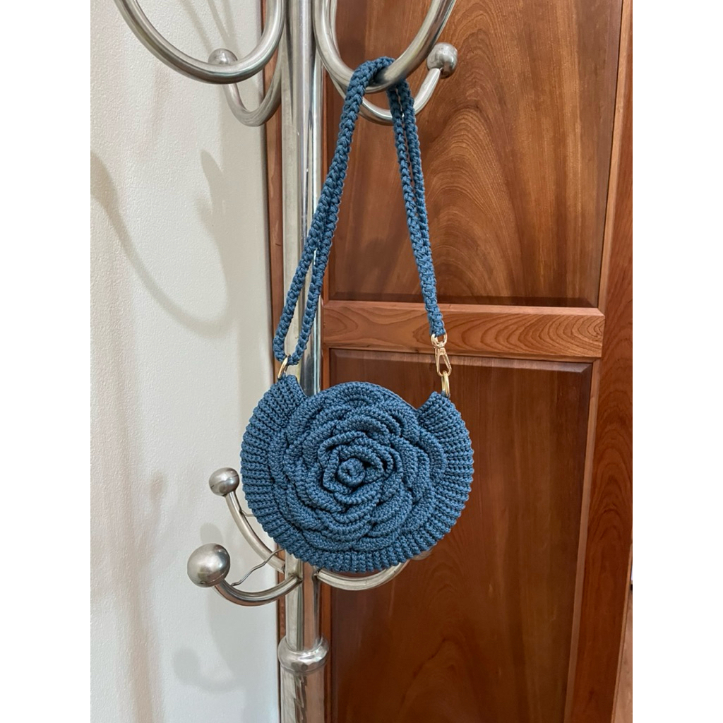 Túi Hoa Hồng handmade, Túi len handmade thủ công