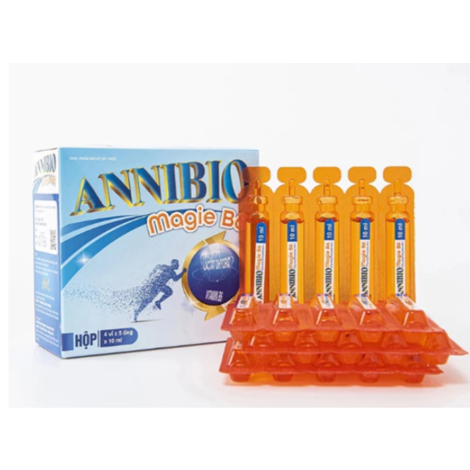 ANNIBIO Magie B6 ( Hộp 20 ống ) Hỗ trợ cải thiện suy nhược thần kinh, giảm mệt mỏi, hạn chế đau dây 