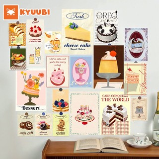(BỘ 12) Tranh Decal Kích Thước Lớn - Tranh Trang Trí "Dessert" Dán Tường Decor Nhà Cửa, Background