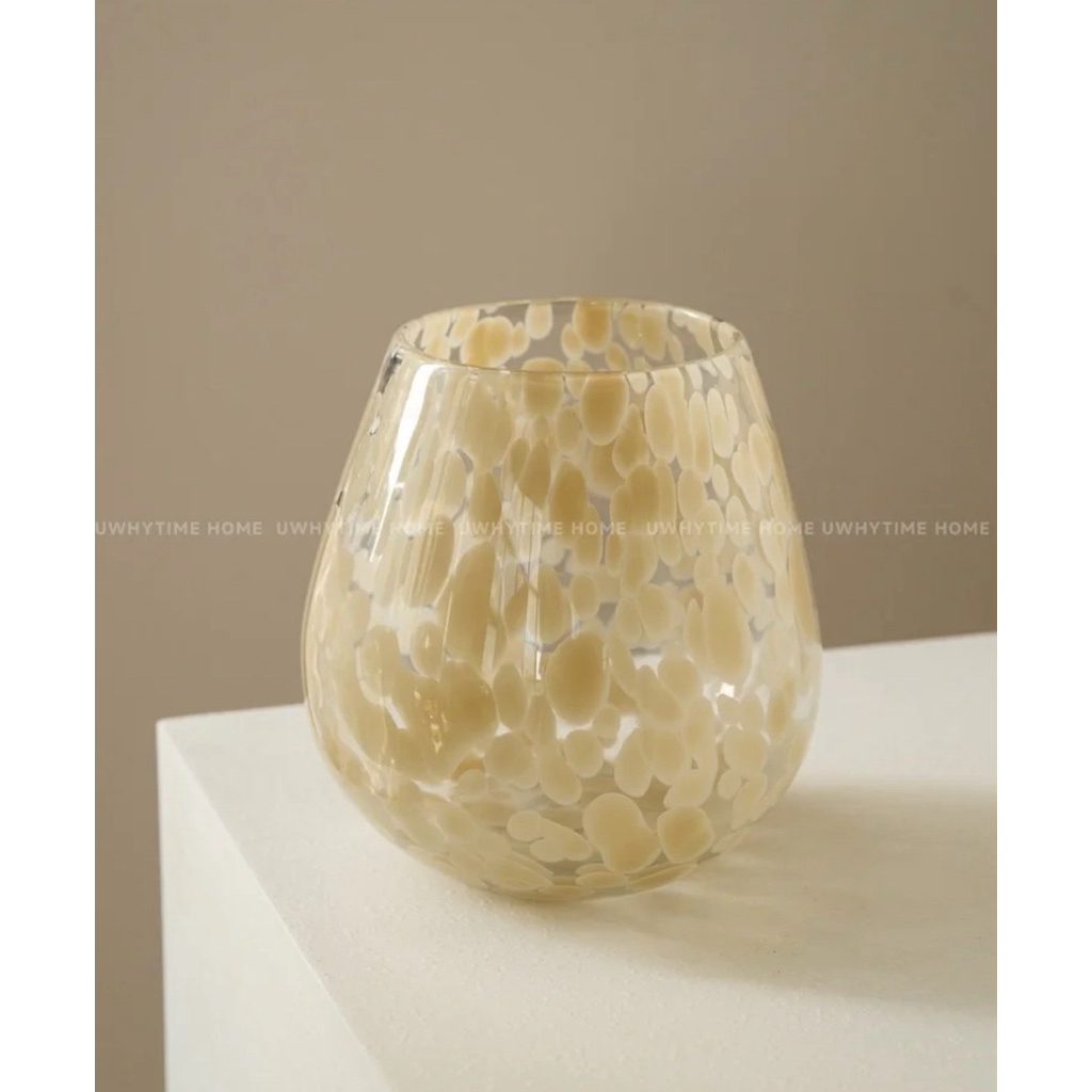Bình thuỷ tinh Pebble Glow nhập khẩu cao cấp / Pebble Glow Vase