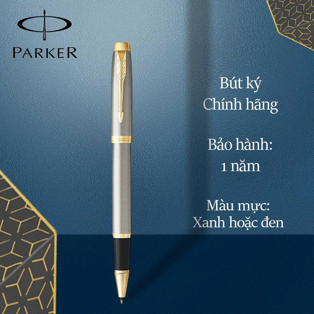 Bút Dạ Bi Parker IM Rollerball Pen 2017 Chính Hãng, Ghi Cài Vàng, Thiết Kế Sang Trọng