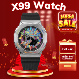 Đồng hồ nam GM-2100 Steel Prism Cao Cấp ,Đồng hồ Thể Thao Chống Xước Chống Shock Chống Xước Autolight