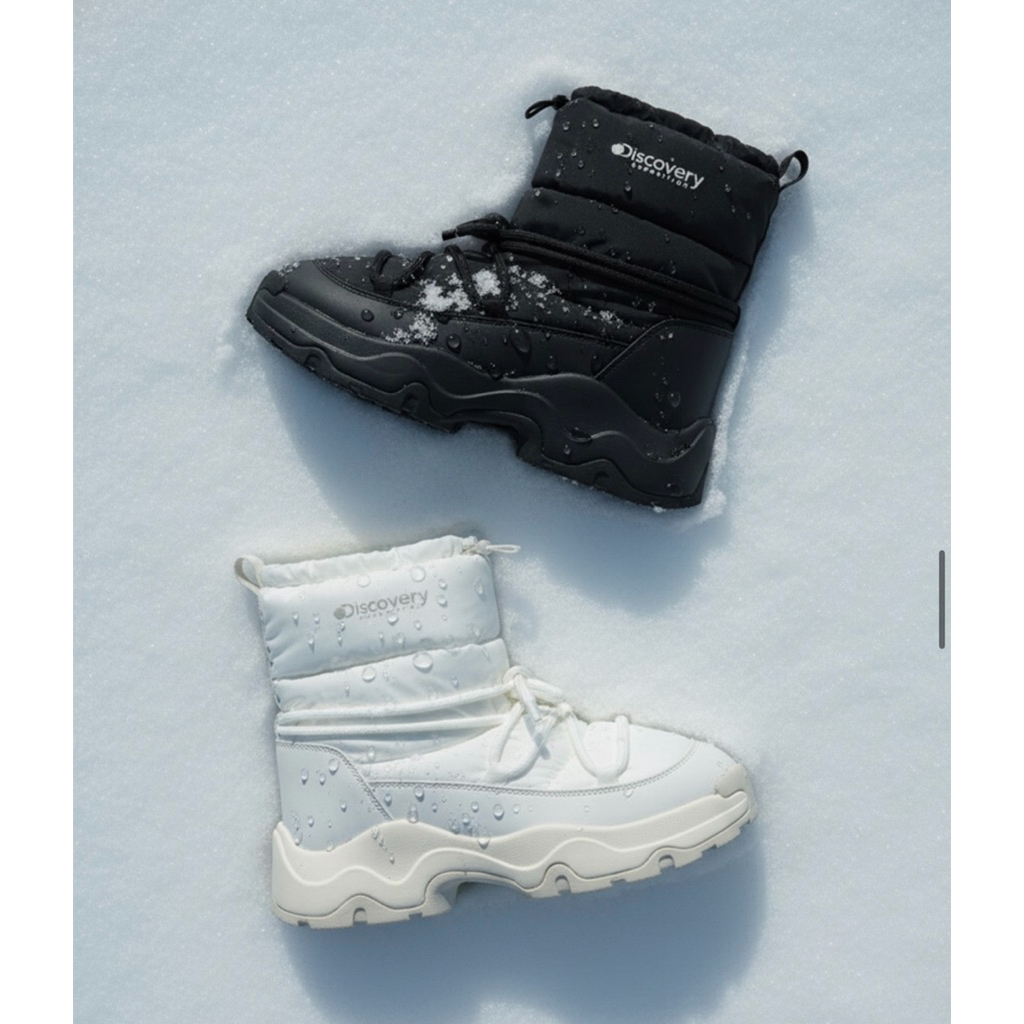 (Cổ Cao) Boots nữ đi lạnh Discovery, giày cổ cao đi tuyết chống nước dày dặn ấm áp