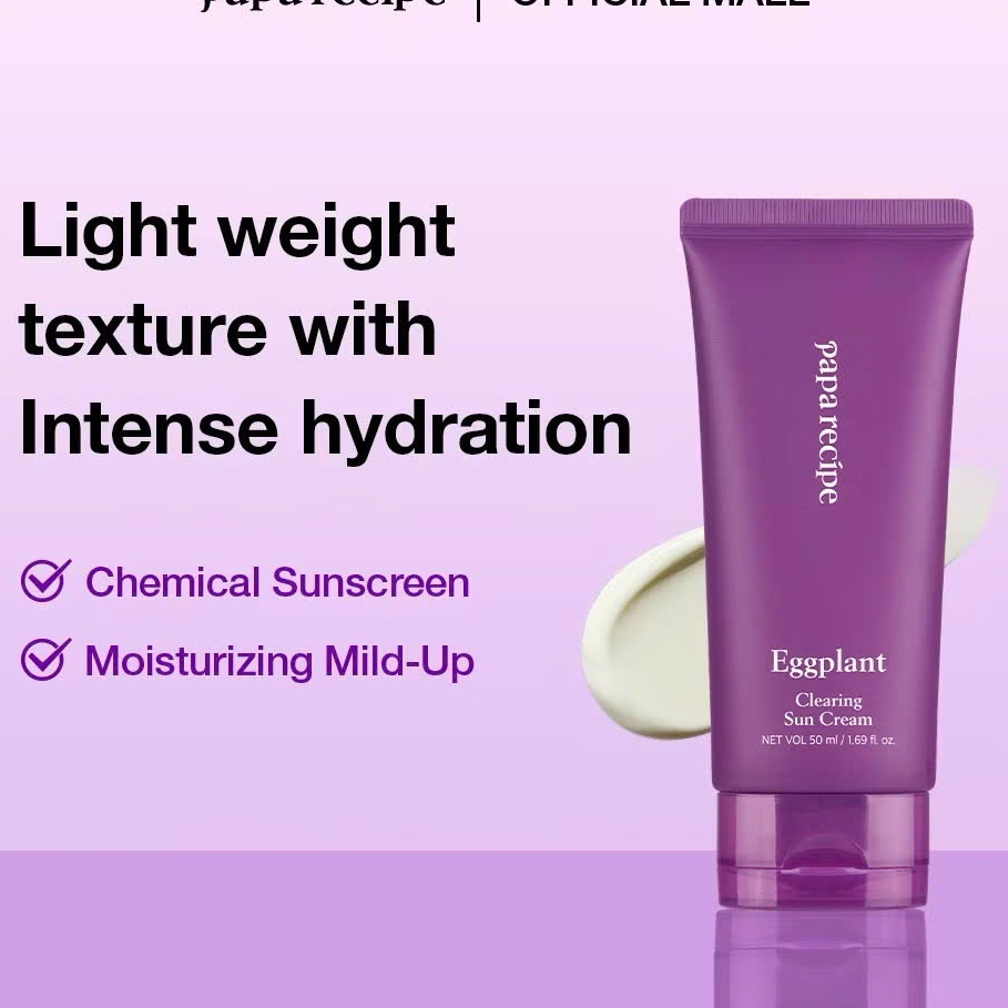 [Pass KOC 99%][Đã Mở Seal] ￼Papa recipe Kem chống nắng làm sạch cà tím (50ml)
