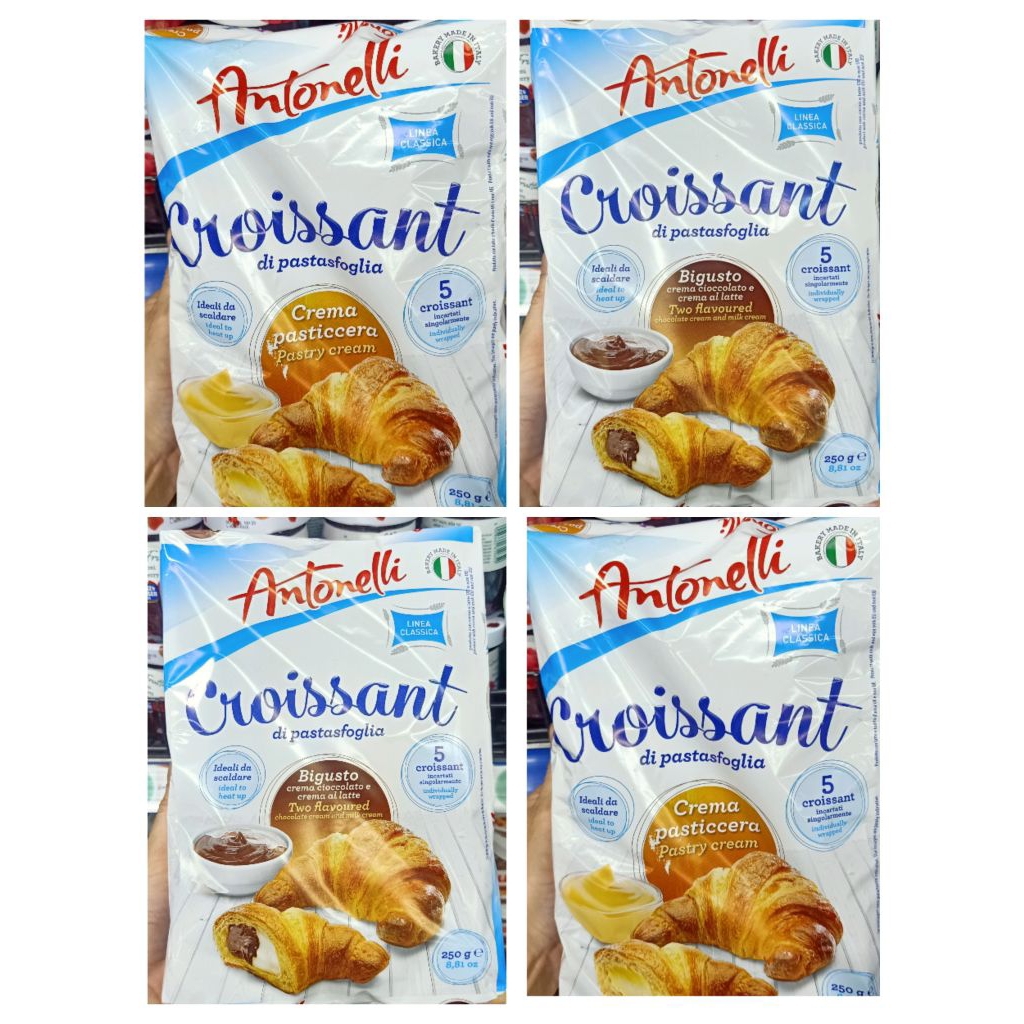 [ Date Mới ] Bánh sừnq bò Antonelli Croissant, 2 gói x 250g (Nkb/MM)
