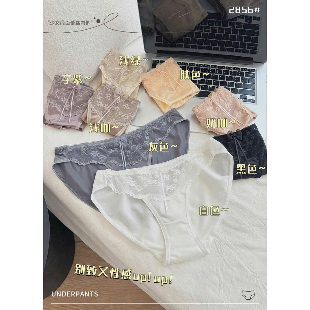 Quần Lót Nữ Lụa Ren Cao Cấp Nữ Tính Q2856