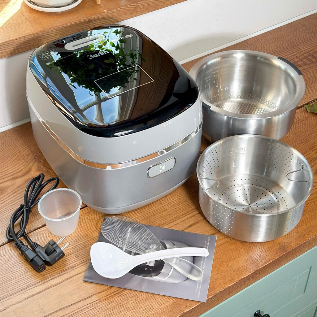 [PHỤ KIỆN - KHÔNG BÁN] Full Bộ Phụ Kiện Nồi Cơm Điện Cao Tần KARLIN IH4000 PRO - Lòng Nồi Inox 316L 