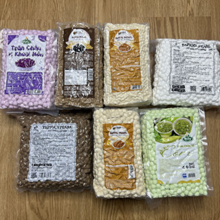 Trân Châu Nhiều Vị 1Kg | Hoàng Kim Hoàng Kim Mini Cốm Khoai Môn Đen Trắng Đen Mini