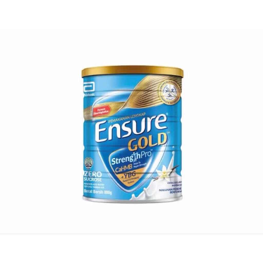 Sữa Ensure Gold Malaysia ít ngọt 800gr
