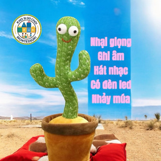   Sạc pin  Cây xương rồng nhảy múa nhại giọng cho bé gồm nhiều bài hát có ghi âm 