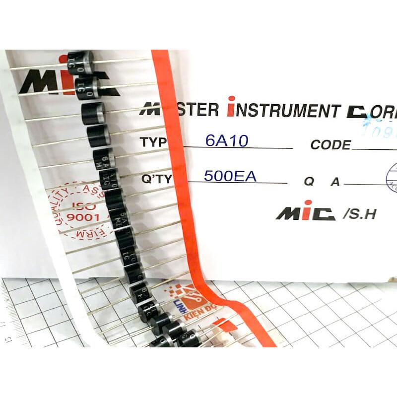 [Combo 10 chiếc] Diode chỉnh lưu 6A10 6A 1000V chân cắm