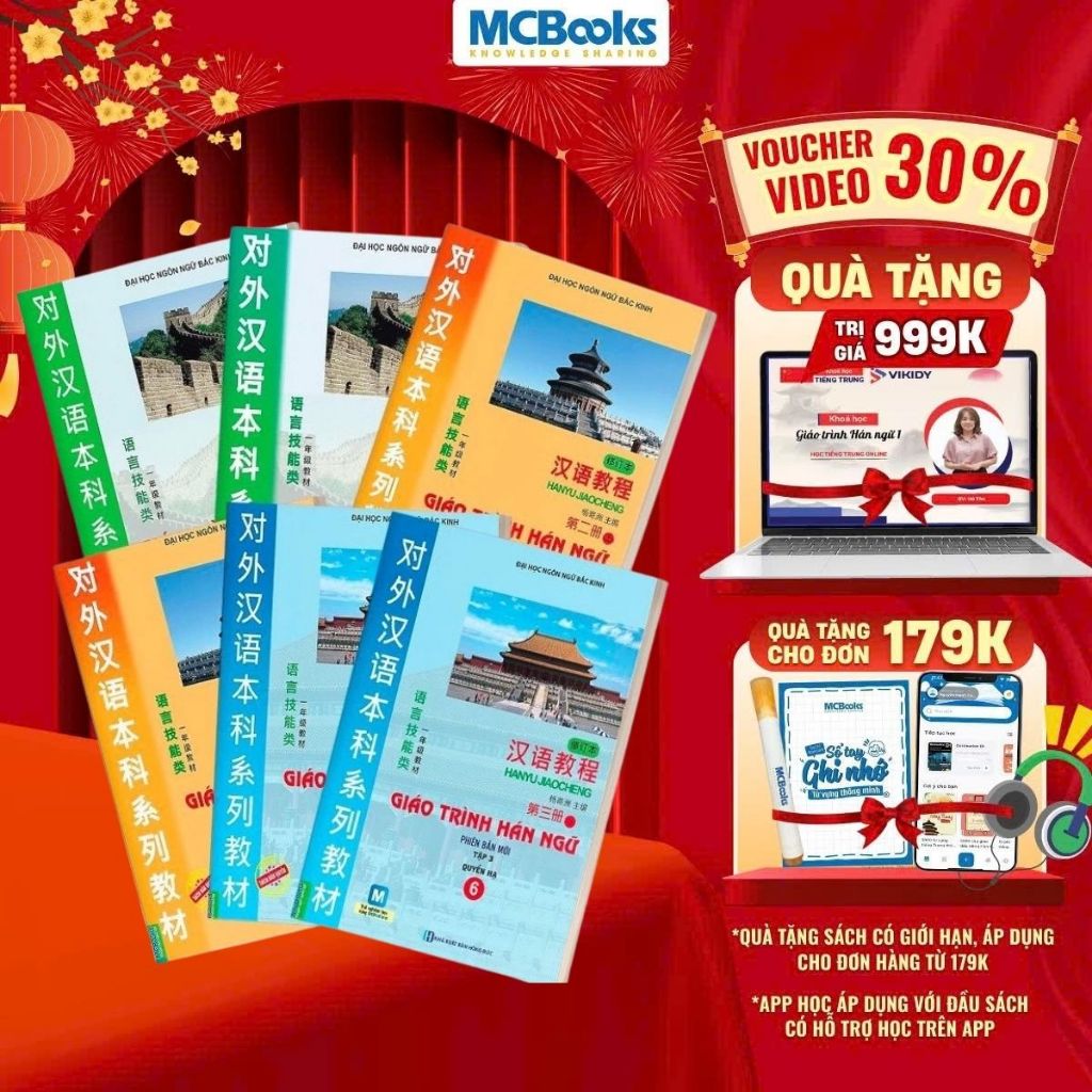 Sách - Giáo trình Hán Ngữ 6 cuốn (combo/ lẻ tuỳ chọn)