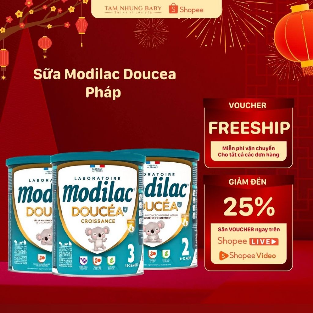 Sữa Modilac Doucea Pháp Chính Hãng – Sữa Mát, Dễ Hấp Thu, Hỗ Trợ Đề Kháng Cho Bé – Tâm Nhung Baby