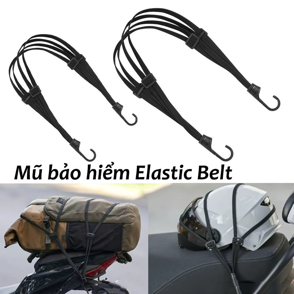 Mũ bảo hiểm xe máy Lưới Dây đeo hành lý Phụ kiện xe máy Móc mũ bảo hiểm Dây đeo mũ bảo hiểm có thể