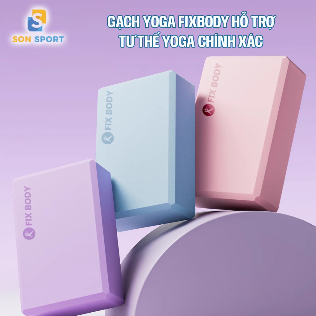 Gạch Tập Yoga Nặng 200g Mẫu Mới, gạch tập chất liệu EVA với dải màu Pastel,mật độ cao không lún