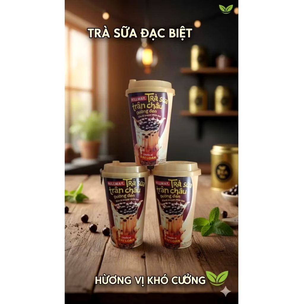 Combo 3 ly trà sữa HillWay
