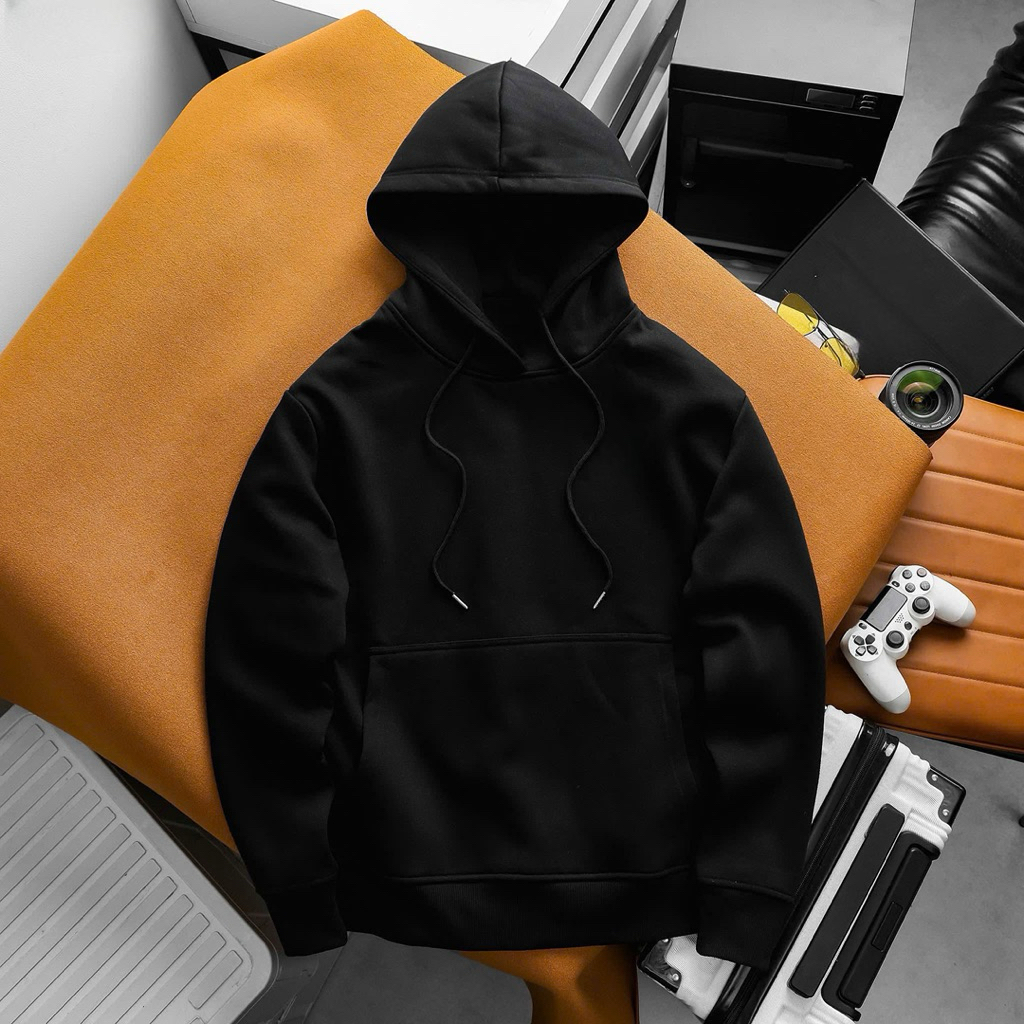 Áo Khoác,Áo Hodie Trơn Màu Tím Nỉ Cotton 650gr