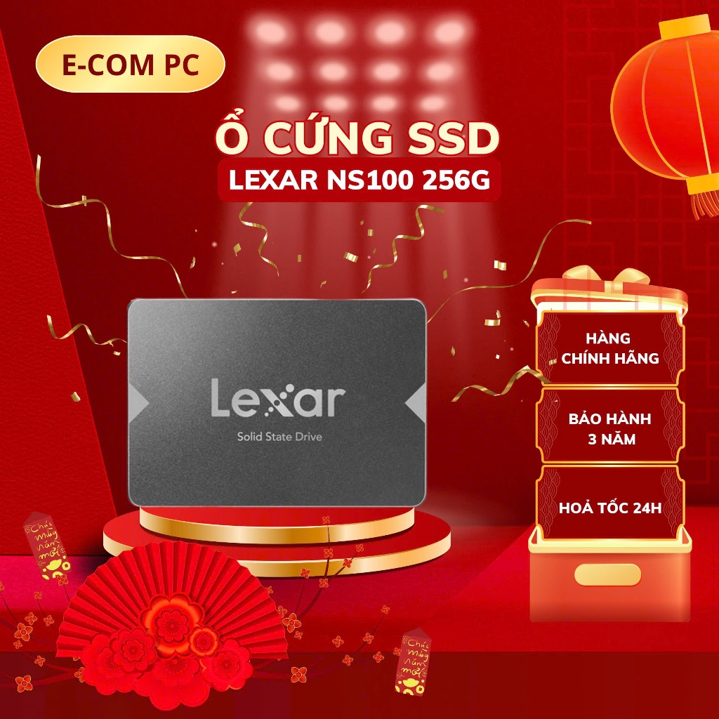 Ổ cứng SSD Lexar NS100 256GB SATA III 2.5 inch, đọc ghi nhanh 520/450MBs