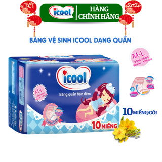 Băng Vệ Sinh ICOOL Dạng Quần 10 Miếng Size M/L