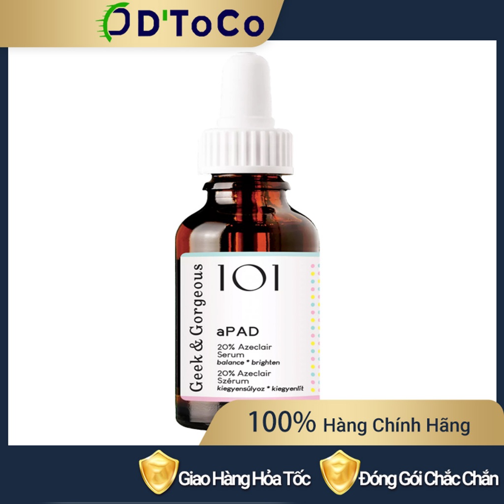 Serum Geek&Gorgeous aPAD 20% Azelaic Acid Mờ Thâm, Dưỡng Sáng, Kiểm Soát Dầu