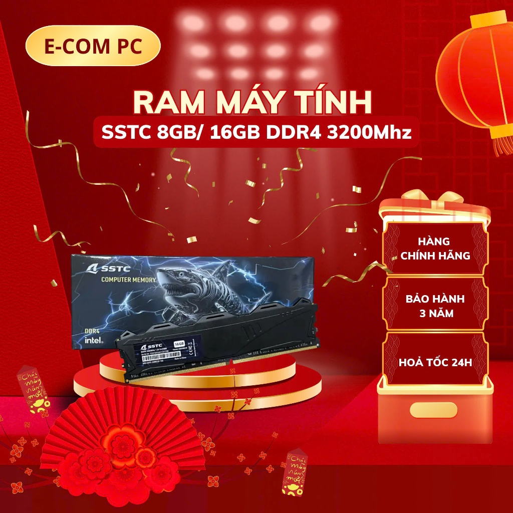 Ram SSTC 8GB/ 16GB DDR4 3200Mhz C22 1.2V AMD/ Intel