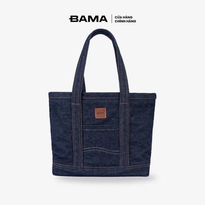 Túi tote đeo vai nam nữ BAMA Classic Denim Totes chống nước nhiều ngăn đi làm đi chơi dạo phố