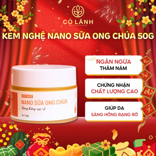  Kem Nghệ Nano Sữa Ong Chúa Cỏ Lành Dưỡng Trắng Mờ Thâm Nám 50G 