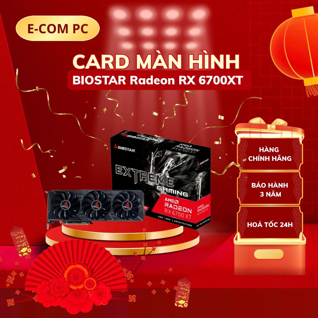 Card màn hình VGA BIOSTAR Radeon RX 6800 16GB - 6700 12GB New - Lướt