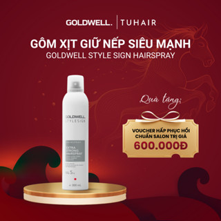  Gôm Xịt Giữ Nếp Tóc Siêu Mạnh Goldwell Strong Hairspray Không Bết Dính Giữ Nếp Lâu Chống Ẩm 300ml 