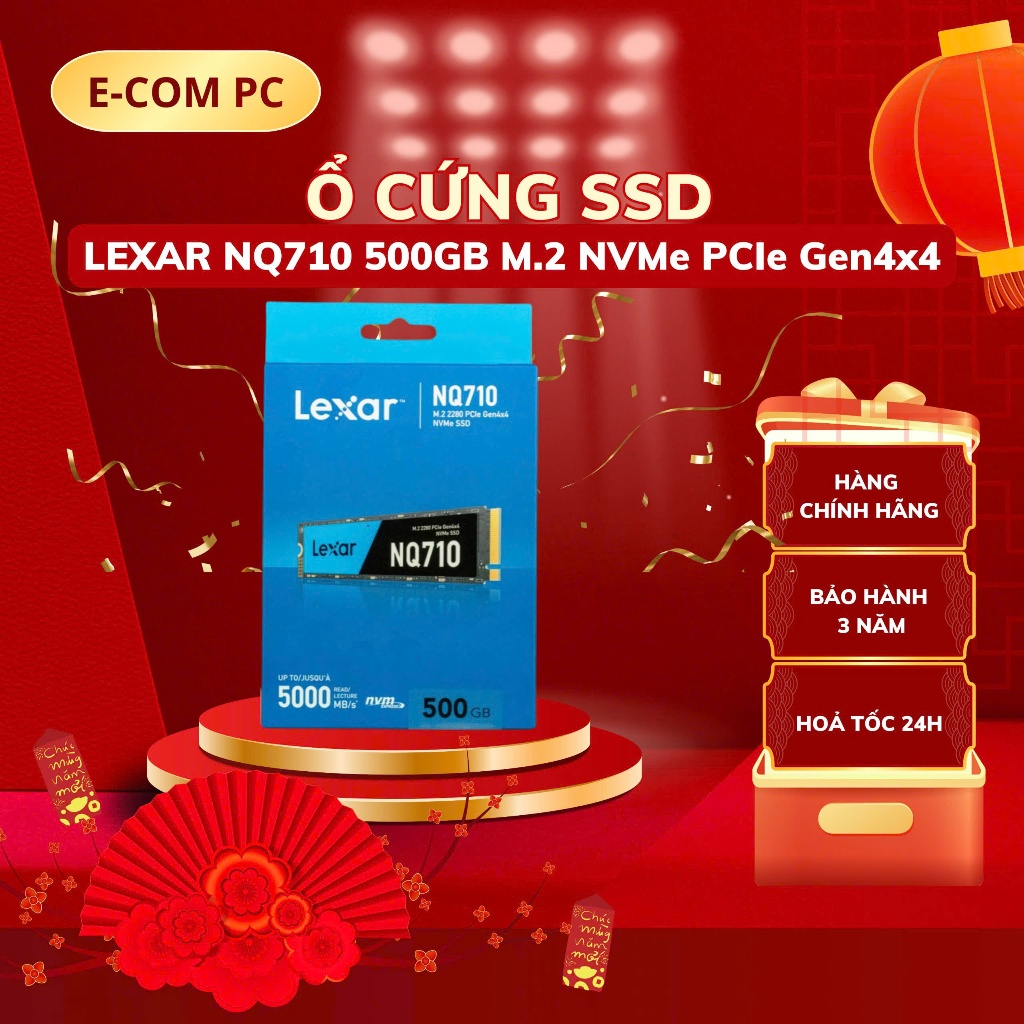 Ổ cứng SSD LEXAR NQ710 500GB M.2 NVMe PCIe Gen4x4