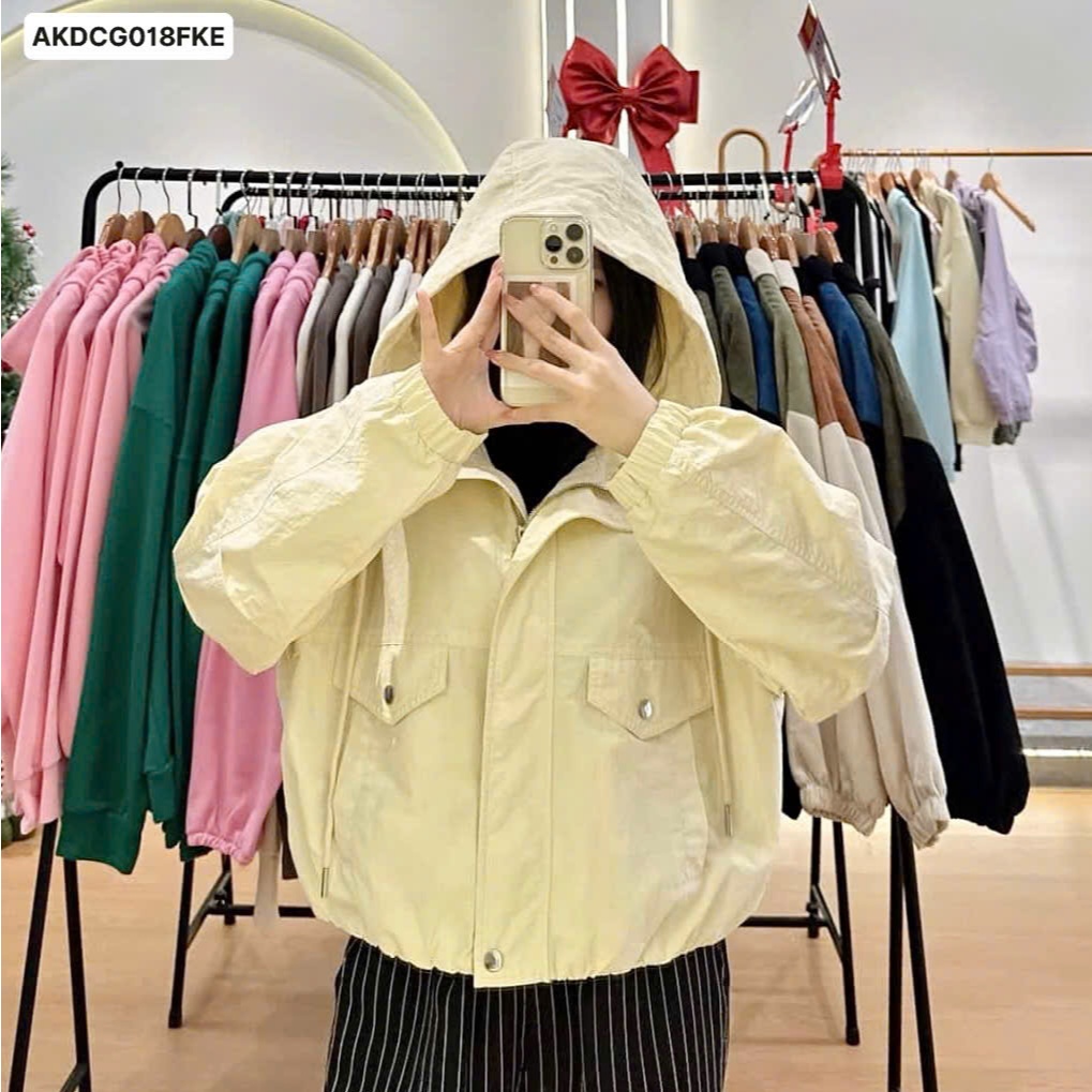 [DÒNG CAO CẤP MỚI]Áo Khoác Dù Nhăn Trượt Nước Chống UV Nút Bấm Che Khóa Kéo Lót Lụa Mịn Giữ Ấm Mùa Lạnh - weyu.studio | BigBuy360 - bigbuy360.vn