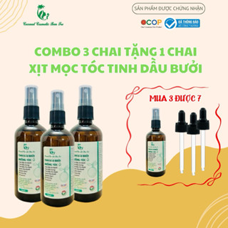 [ MUA 3 ĐƯỢC 7 ] Dưỡng Tóc tinh dầu Bưởi, Gừng và Trà Xanh Coconut Cosmetic Ben Tre