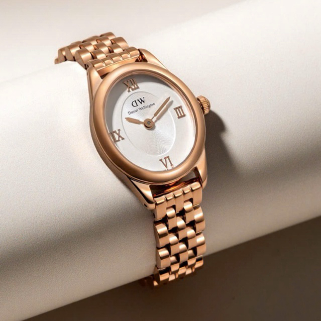 Đồng hồ đeo tay nữ mặt nhỏ dây kim loại cao cấp chống nước Danlei WeIIington DW00100805 & DW00100809