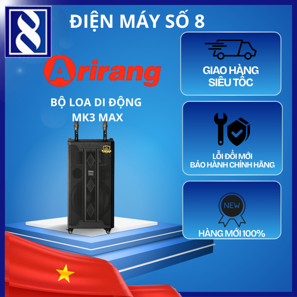 Điện Máy Số 8 | MK3 Max | Bộ loa di động MK3 Max - Chính Hãng