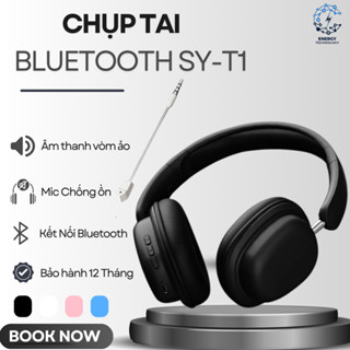 Chụp Tai BLUETOOTH SY-T1 – Mic Chống Ồn, Âm Thanh HIFI ,Kết Nối Bluetooth 5.3, Pin Trâu Sạc nhanh 2H