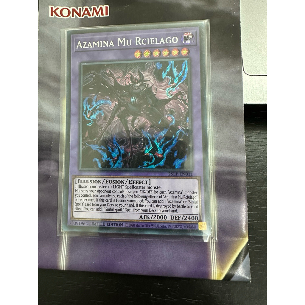 Thẻ bài Yugioh Azamina MU Rcielago (Real Card)