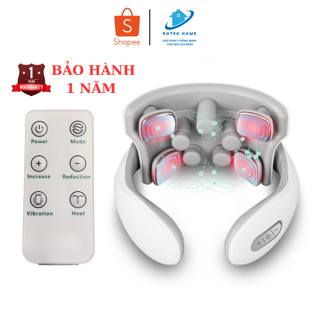 JT88 REMOTE MASSAGE Cổ vai gáy RUNG ĐỘNG, XUNG ĐIỆN, NHIỆT HỒNG NGOẠI