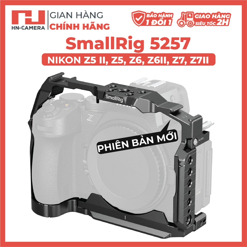 KHUNG BẢO VỆ - SmallRig 5257 Cage for Nikon  Z5 II, Z5, Z6, Z6II, Z7, Z7II